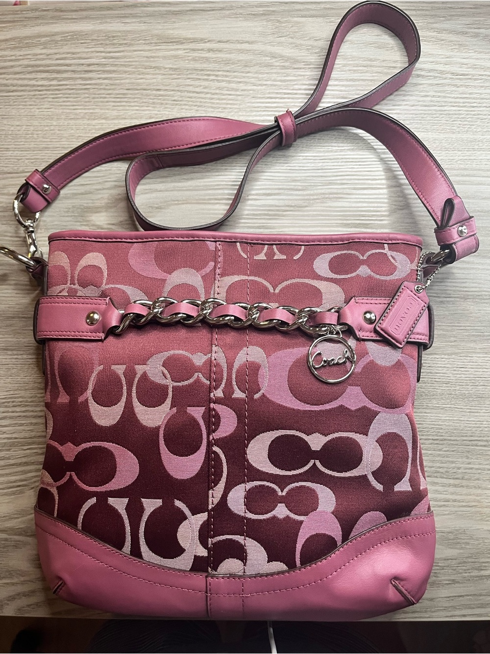 Coach Gallery Optic Signature Chain Swingpack Duffle (Style No. F20502),
